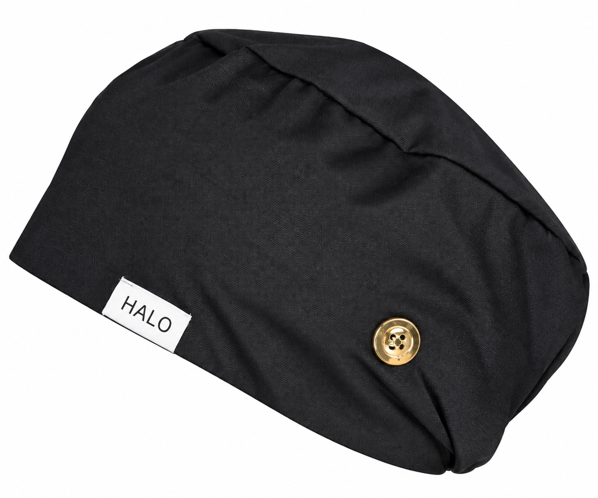 Noir Satin Lined Scrub Cap