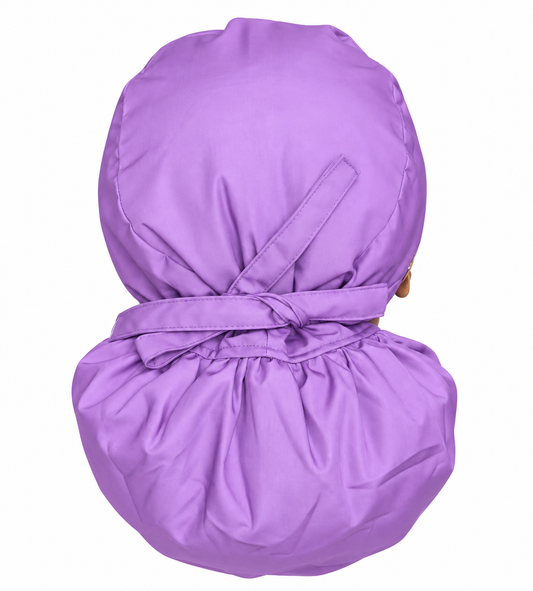Wisteria Satin Lined Scrub Cap for Long Hair
