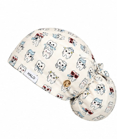 Gleam Satin Lined Scrub Cap for Long Hair