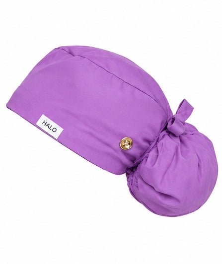 Wisteria Satin Lined Scrub Cap for Long Hair