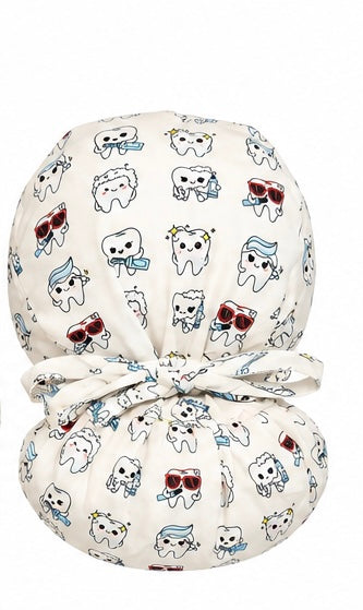 Gleam Satin Lined Scrub Cap for Long Hair