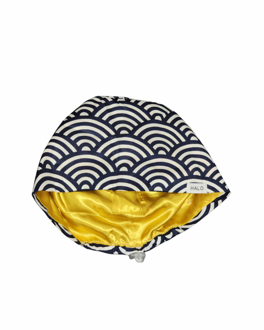 Indigo Satin Lined Scrub Cap